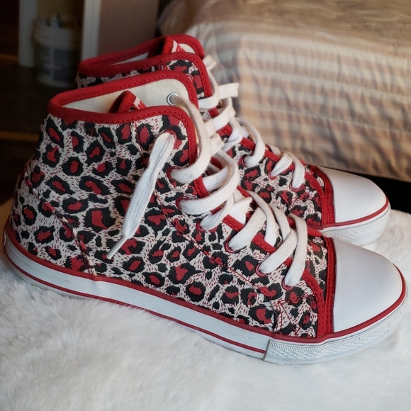 High top red sneakers animal planet - Picture 5 of 13